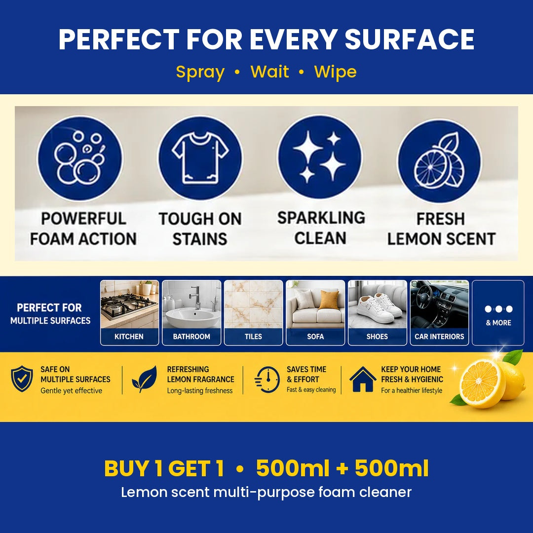 LemonBlast™  Multipurpose Foam Cleaner (500+500)ml