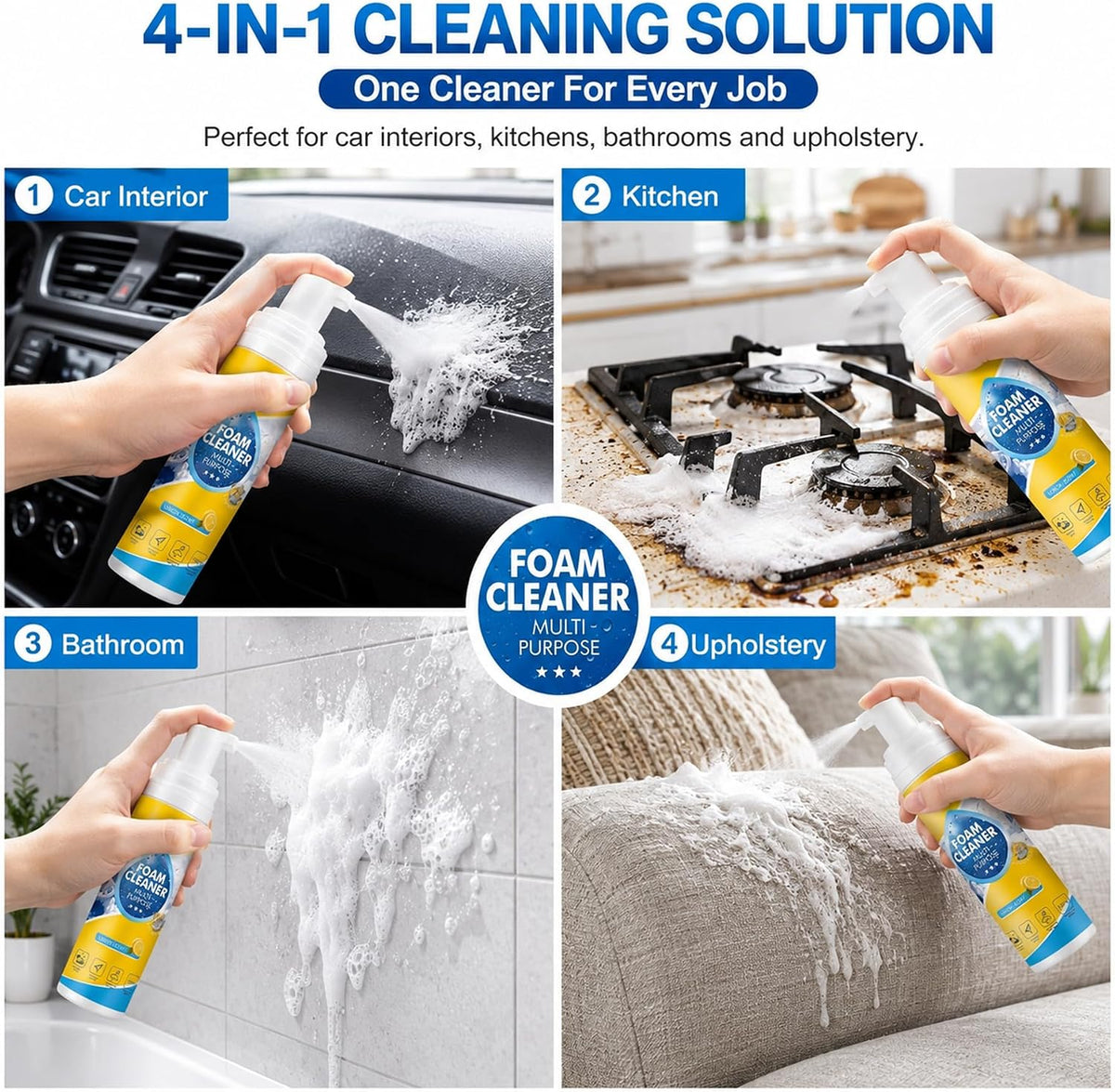 LemonBlast™  Multipurpose Foam Cleaner (500+500)ml