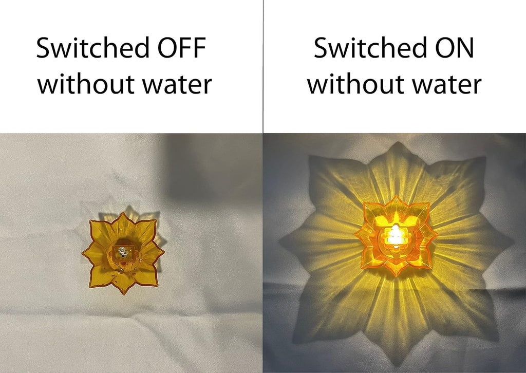 LED Reflection Diwali Diya Water Sensor (Set Of 12)