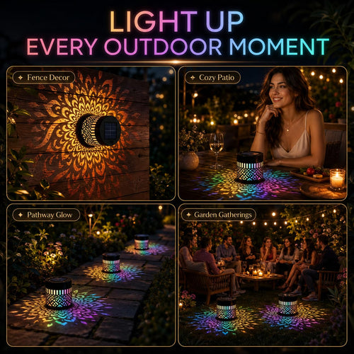 7 Color Changing LED Outdoor Projector Lamp